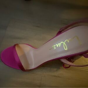 Lulu's Fuchsia Strappy Heels